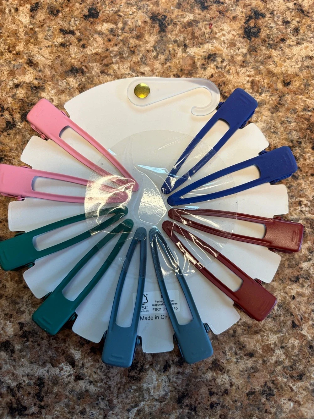 Pink Linen Kids Soccer-Print Snap Hair Clips - Assorted Colors
